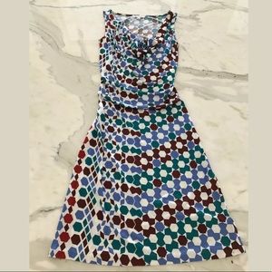 JOSH BRODY MULTI-COLORED SLEEVELESS DRESS SIZE MEDIUM